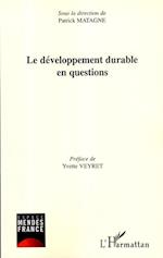 Le développement durable en questions