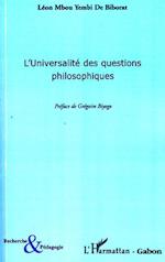 L'universalité des questions philosophiques