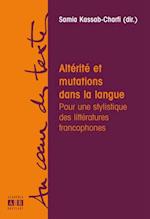 Altérité et mutations dans la langue