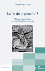 La fin de la pensée ?