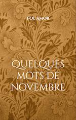 Quelques mots de novembre