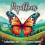 Papillons livre de coloriage anti-stress pour adulte