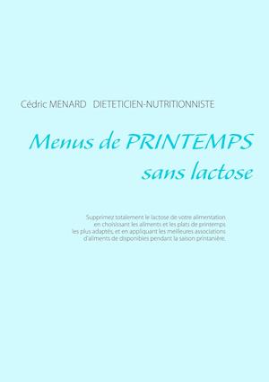 Menus de printemps sans lactose