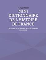 Mini dictionnaire de l'histoire de France