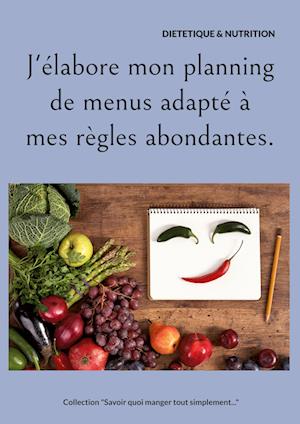 J'élabore mon planning de menus adapté à mes règles abondantes.