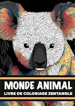 Monde animal Livre de coloriage zentangle