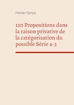 120 Propositions dans la raison privative de la catégorisation du possible Série 4-3