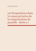 120 Propositions dans la raison privative de la catégorisation du possible - Série 5-1