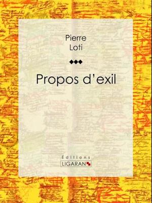 Propos d''exil