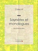 Saynètes et monologues