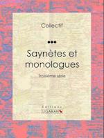 Saynètes et monologues