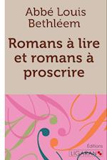 Romans à lire et romans à proscrire