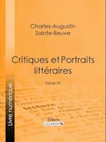 Critiques et Portraits littéraires