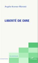 Liberté de dire