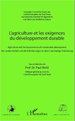 L'agriculture et les exigences du développement durable