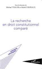 La recherche en droit constitutionnel comparé