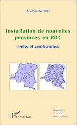 Installation de nouvelles provinces en RDC (fascicule broché)