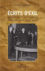 Ecrits d'exil