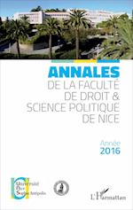 Annales de la faculté de Droit et Science politique de Nice