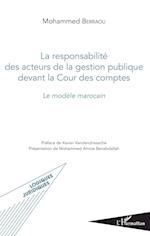 Responsabilité des acteurs de la gestion publique devant la Cour des comptes