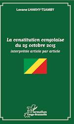 La constitution congolaise du 25 octobre 2015