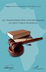 Les transformations contemporaines du droit public en Afrique