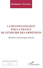 La reconnaissance par la France du génocide arménien