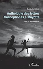 Anthologie des lettres francophones à Mayotte