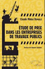 Etude de prix dans les entreprises de travaux publics