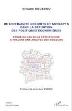 De l'efficacité des mots et concepts dans la définition des politiques économiques