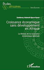 Croissance économique sans développement en Afrique