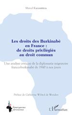 Les droits des Burkinabè en France : de droits privilégiés au droit commun