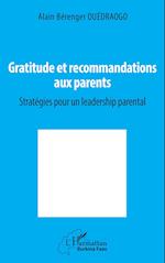 Gratitude et recommandations aux parents