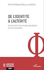 De l'identité à l'altérité