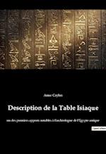 Description de la Table Isiaque