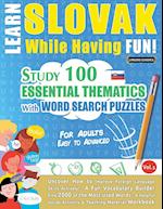 LEARN SLOVAK WHILE HAVING FUN! - FOR ADULTS