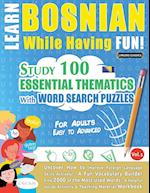 LEARN BOSNIAN WHILE HAVING FUN! - FOR ADULTS