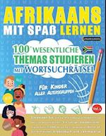 Afrikaans Mit Spaß Lernen - Für Kinder