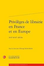 Privileges de Librairie En France Et En Europe