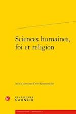 Sciences Humaines, Foi Et Religion