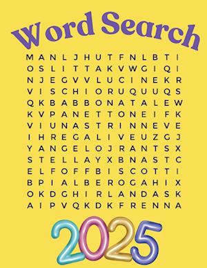 Word Search Puzzle Book 2025 Large Print