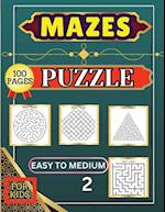 Mazes Puzzle for Kids 2 Easy to Medium