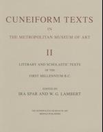 Cuneiform Texts in the Metropolitan Museum of Art II