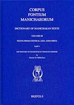 'dictionary of Manichaean Texts. Volume Iii,4