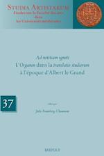 SA 37 L Organon dans la translatio studiorum a lepoque dAlbert le Grand, Brumberg