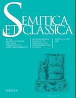 Semitica Et Classica, Vol. 8
