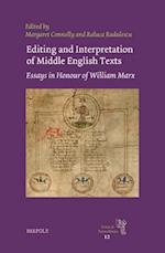 Editing and Interpretation of Middle English Texts