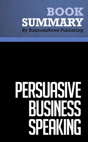 Summary: Persuasive Business Speaking