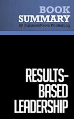 Summary: Results-Based Leadership