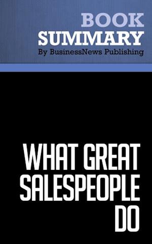 Summary: What Great Salespeople Do